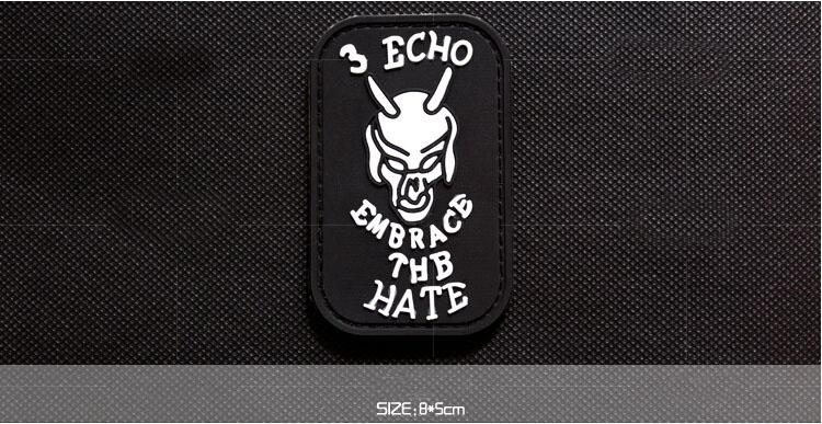 Magical badge outdoor bagpack national flag badge army fans strap PVC shoulder badge UD16602 